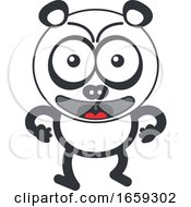 Poster, Art Print Of Cartoon Angry Panda