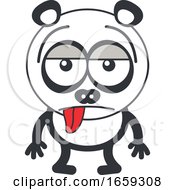 Poster, Art Print Of Cartoon Indifferent Panda