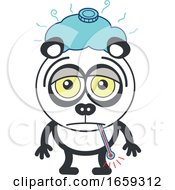 Cartoon Sick Panda by Zooco