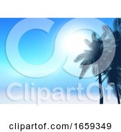 Poster, Art Print Of Summer Palm Trees Background