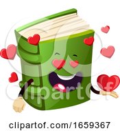 Poster, Art Print Of Cartoon Book Character Is Holding Heart