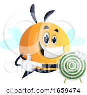Bee Showing Target