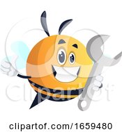 Bee With Wrench