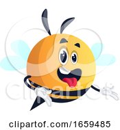 Bee With Open Mouth