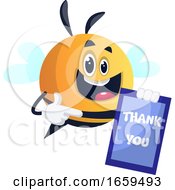 Poster, Art Print Of Bee Thanking