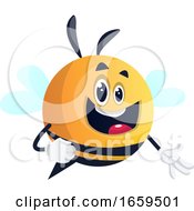 Bee With Happy Face