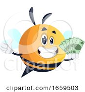 Poster, Art Print Of Bee Holding Cash