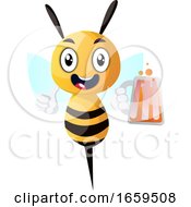 Poster, Art Print Of Bee Holding A Drink Bee Holding A Beer