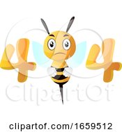 Poster, Art Print Of Yellow Sad Bee