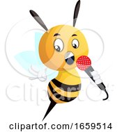 Poster, Art Print Of Bee Singing