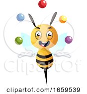 Poster, Art Print Of Bee Juggling