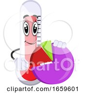 Poster, Art Print Of Thermometer With Analytic Sign