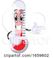 Poster, Art Print Of Thermometer Pointing With Fingers