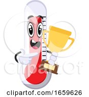 Poster, Art Print Of Thermometer With Trophy