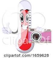 Poster, Art Print Of Thermometer With Camera