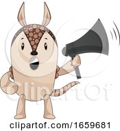 Poster, Art Print Of Armadillo With Megaphone