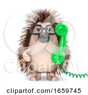 3d Hedgehog Answers The Phone by Steve Young