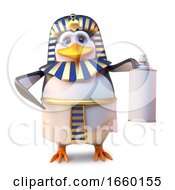 Noble Penguin Pharaoh Tutankhamun Using An Aerosol Spraypaint Can