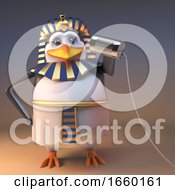 Mighty Penguin Pharaoh Tutankhamun Using An Early Telephone System by Steve Young