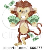 Poster, Art Print Of Monkey With Money