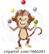 Poster, Art Print Of Monkey Juggling With Balls