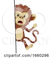 Poster, Art Print Of Monkey At The Door