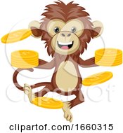 Poster, Art Print Of Monkey With Coins