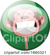 Poster, Art Print Of Cartoon Character Of A Smiling Monkey