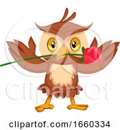 Owl With Rose by Morphart Creations