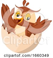 Poster, Art Print Of Owl In Egg Shell