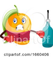 Poster, Art Print Of Mango With Boxing Gloves