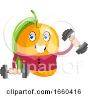 Poster, Art Print Of Mango Workout With Weights