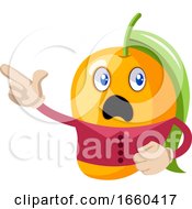 Poster, Art Print Of Mango Pointing Fingers