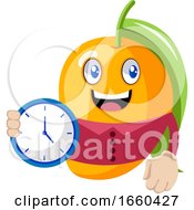 Poster, Art Print Of Mango With Clock