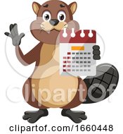 Beaver With Calendar