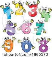 Poster, Art Print Of Number Characters