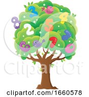 Poster, Art Print Of Number Tree