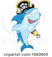 Poster, Art Print Of Cartoon Pirate Shark