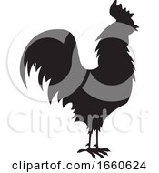 Poster, Art Print Of Silhouetted Rooster
