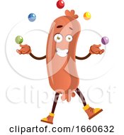 Poster, Art Print Of Sausage Juggling