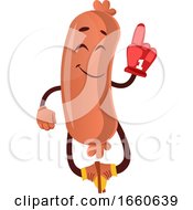 Poster, Art Print Of Sausage With Red Glove