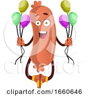 Poster, Art Print Of Sausage With Balloons