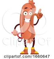 Poster, Art Print Of Sausage With Sling Shot