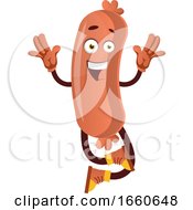Poster, Art Print Of Happy Sausage