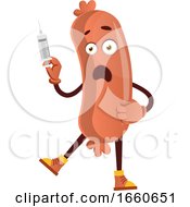 Poster, Art Print Of Sausage Holding Injection