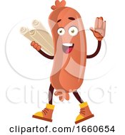Poster, Art Print Of Sausage With Plans