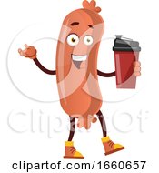 Poster, Art Print Of Sausage With Thermos