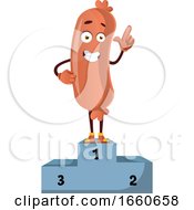 Sausage On Winning Stage by Morphart Creations