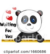 Poster, Art Print Of Panda Waiting Love