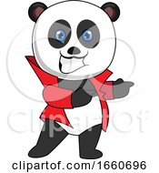 Poster, Art Print Of Panda With Red Jacket
